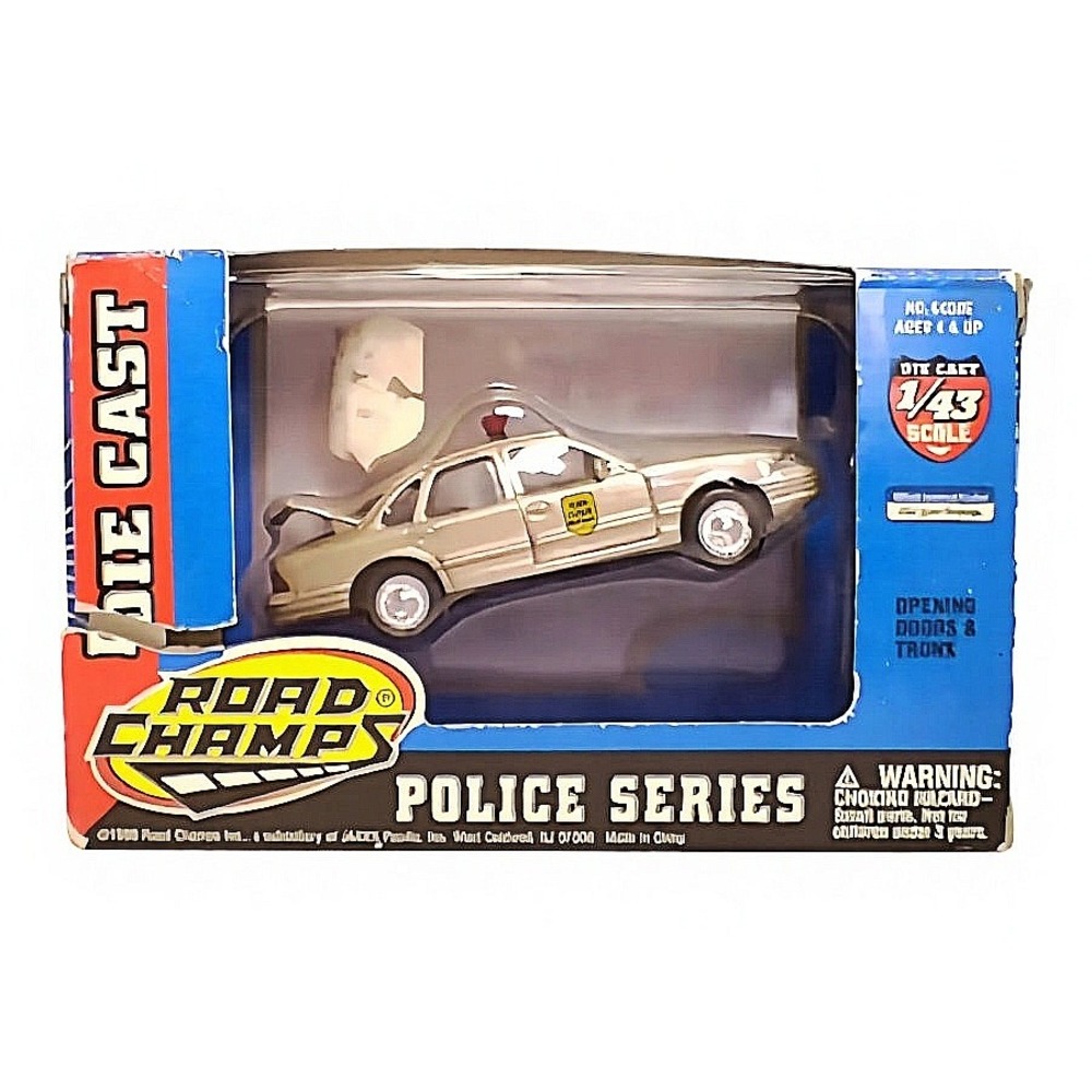 ROAD CHAMPS Police Car Kids 1/43 Tan New Iowa State Patrol Die Cast 64305 1998 - Picture 4 of 16